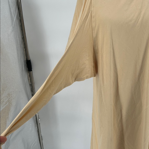 Lululemon Cotton Wrap-Front T-Shirt Dress Prosecco Pima Cotton - Picture 10 of 13